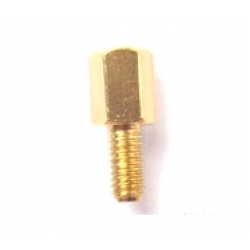 น็อตทองเหลือง ยึด PCB M3 6+6 mm (Brass Nut)